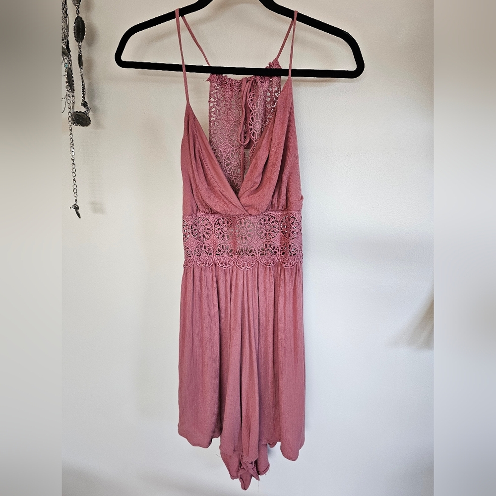 Crochet Floral Pink Romber